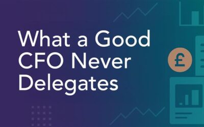 What a Good CFO Never Delegates